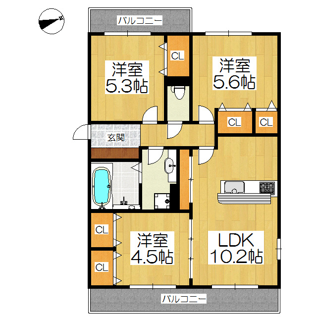 写真及び図面と現況が異なる場合は現況が優先となります。